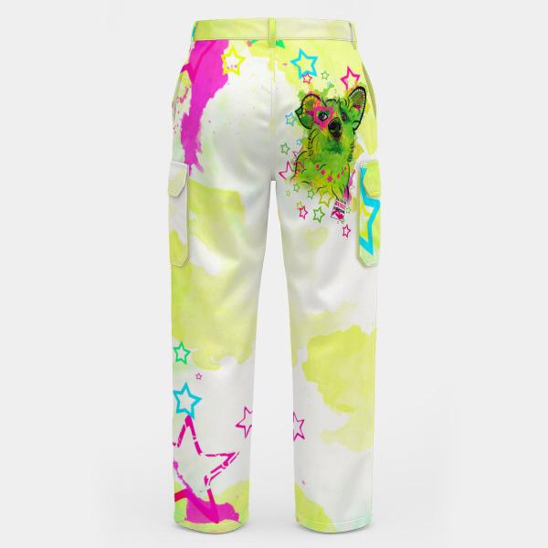 Cargohose mit Luna - Hose, lang oder kurz, bunt, 100% Polyester, Grösse S-5XL, fester Stoff, Normale Passform, Mischling, Mix, Strassenhunde